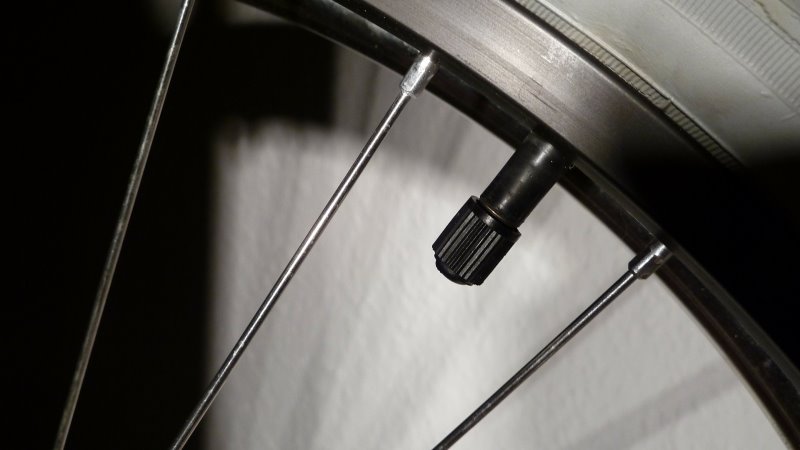 Ein Fahrradventil